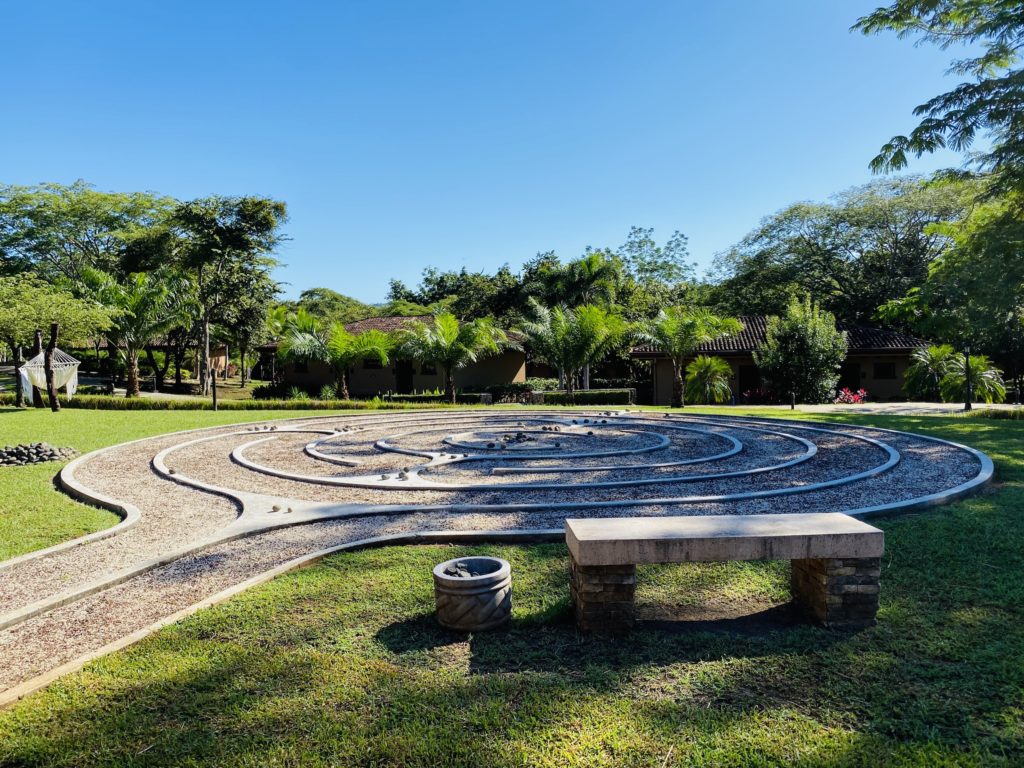 The Labyrinth on the resort grounds.